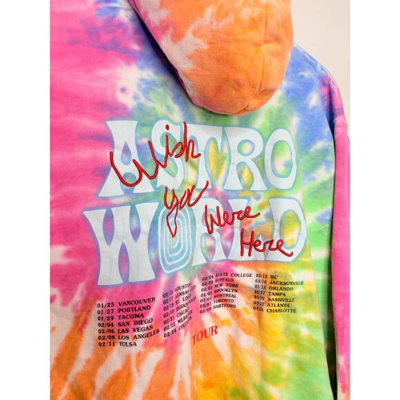 Travis Scott Astroworld Tour Tie Dye Hoodie - Picture 6 of 9
